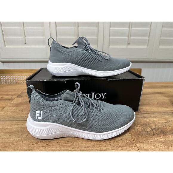 Footjoy Women's Flex XP Golf Shoes Performance Knit Mesh Grey  Size 9 NIB - Picture 3 of 15